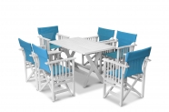 SET K9001 WITH FOLDING TABLE 1.20 WHITE FRAME