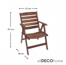  FOLD UP ARMCHAIR | 3 POSITIONS 