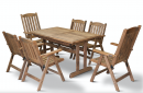  SET OF 2 5-SEATER K2018, 4 3-SEATER K2018 WITH TABLE IN PHOIVOS OR WALNUT 